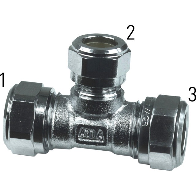 KOPPARRÖRS-T-RÖR 15X15X12 FÖRKR | Beijerbygg Byggmaterial